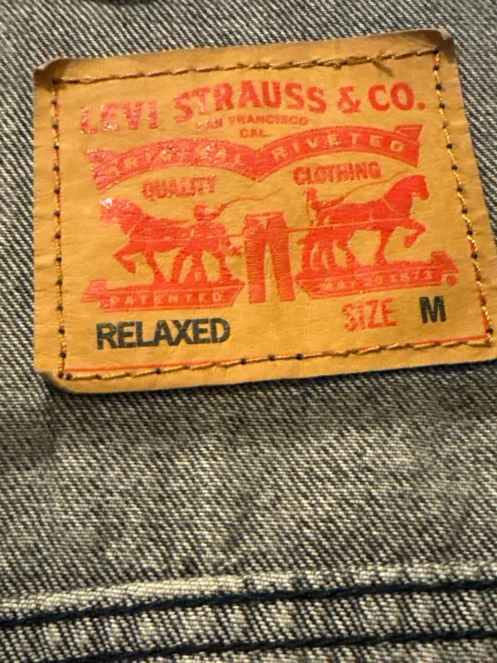 Levi’s Men’s Denim Trucker Jacket Medium Gray Acid Wash - Picture 2 of 6